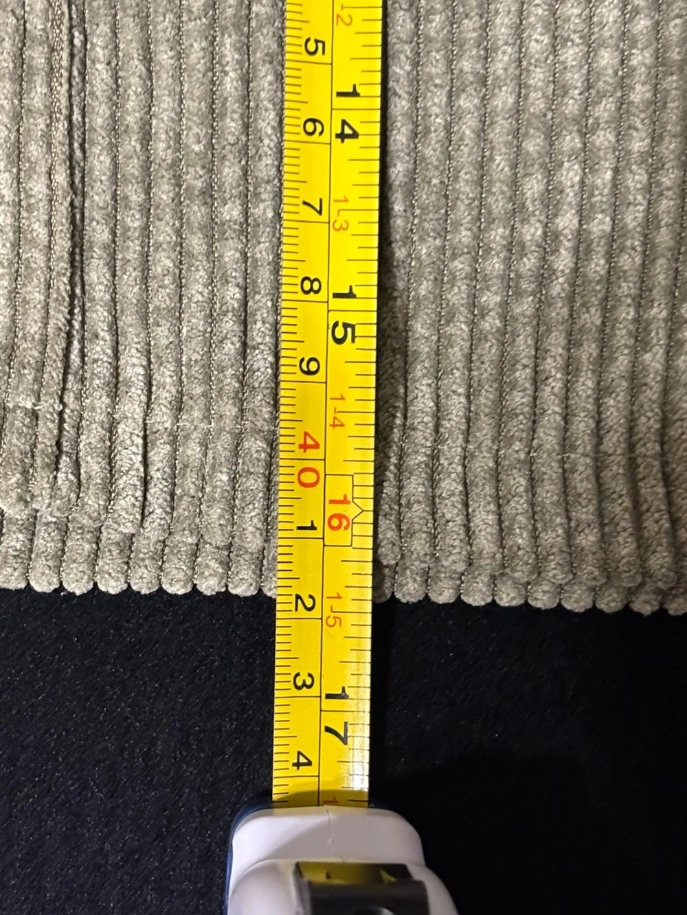 Milk & Honey Olive Green Corduroy Button Front Mini Skirt L